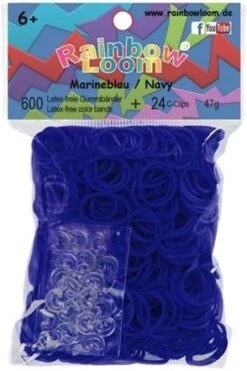 Rainbow Loom - Marineblau Jelly (600er)