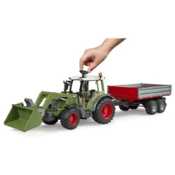 BRUDER 02182 - Fendt Vario 211 Mit Frontlader Und Bordwandanhänger -Spielzeugauswahlgeschäft bruder 02182 traktor fendt vario 211 frontlader anhaenger