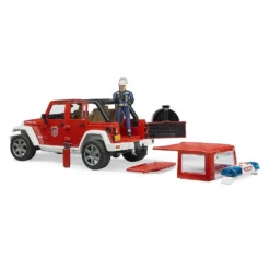 BRUDER 02528 - JEEP Wrangler Unlimited Rubicon Feuerwehr Set -Spielzeugauswahlgeschäft bruder 02528 jeep wrangler rubicon feuerwehr set