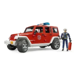 BRUDER 02528 - JEEP Wrangler Unlimited Rubicon Feuerwehr Set -Spielzeugauswahlgeschäft bruder 02528 jeep wrangler unlimited rubicon feuerwehr set