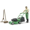 Bruder Bworld 62103 - Gärtner Mit Rasenmäher