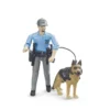 Bruder Bworld 62150 - Polizist Mit Hund
