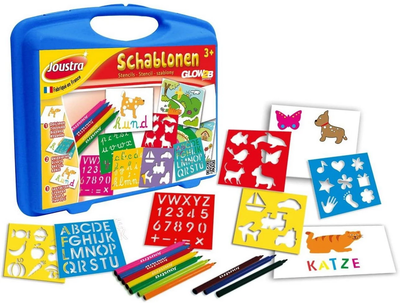 Schablonen Malset Im Koffer (Joustra) 1 Schablonen Malset Im Koffer (Joustra)