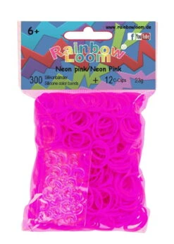Rainbow Loom - Neon Pink (300er)