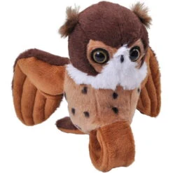 Wild Republic Virginia Uhu - High Flyers - Plüschtier Armband Mit Echter Vogelstimme